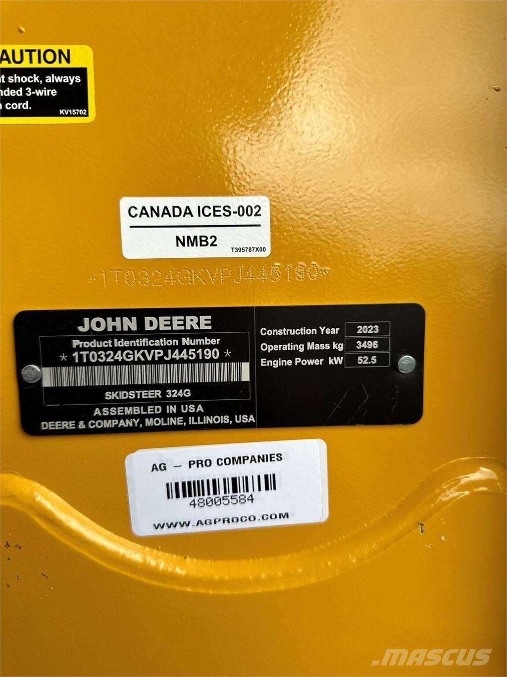 John Deere 324G Mini incarcator