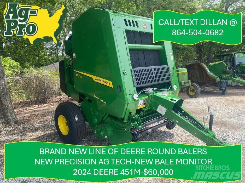 John Deere 451M Masina de balotat cilindric