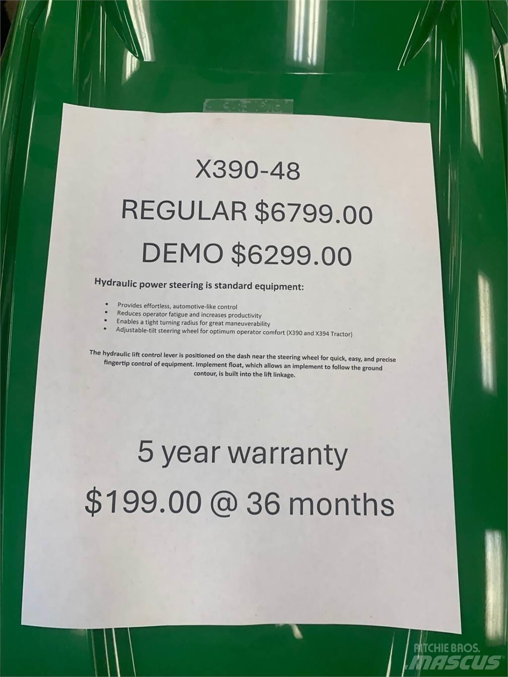 John Deere X390 Tractoare compacte