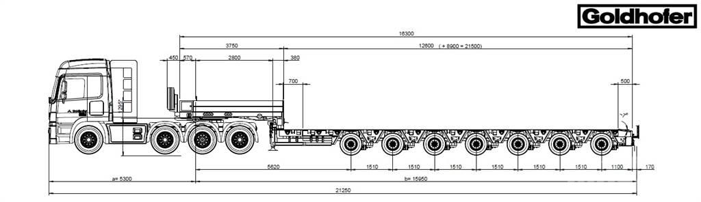 Goldhofer MPA 7 Semi-remorca agabaritica