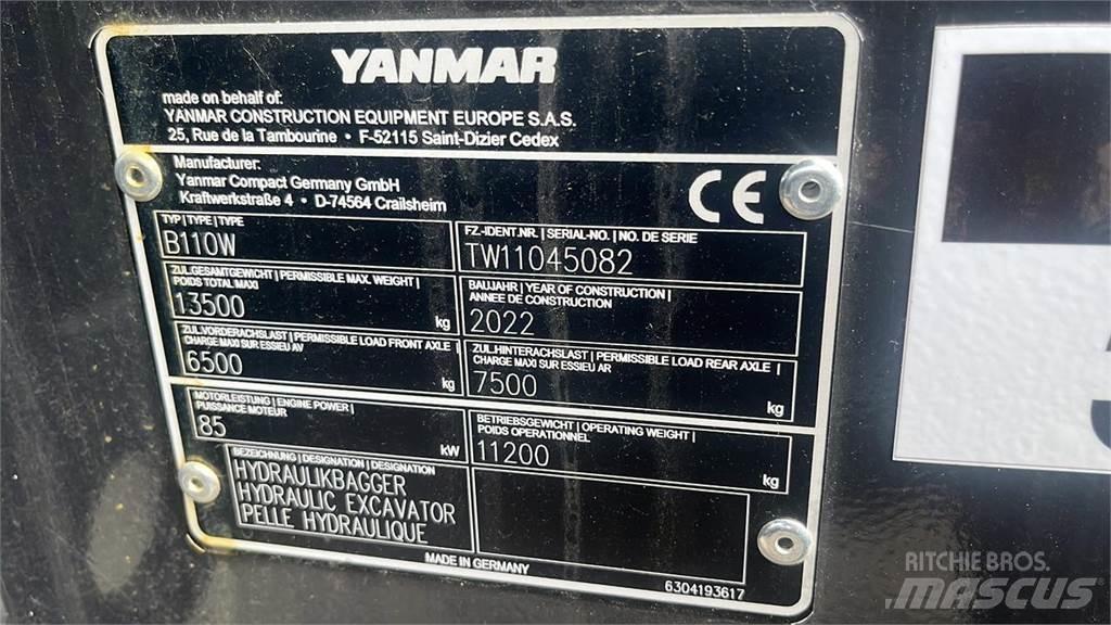 Yanmar B110W Excavatoare cu roti