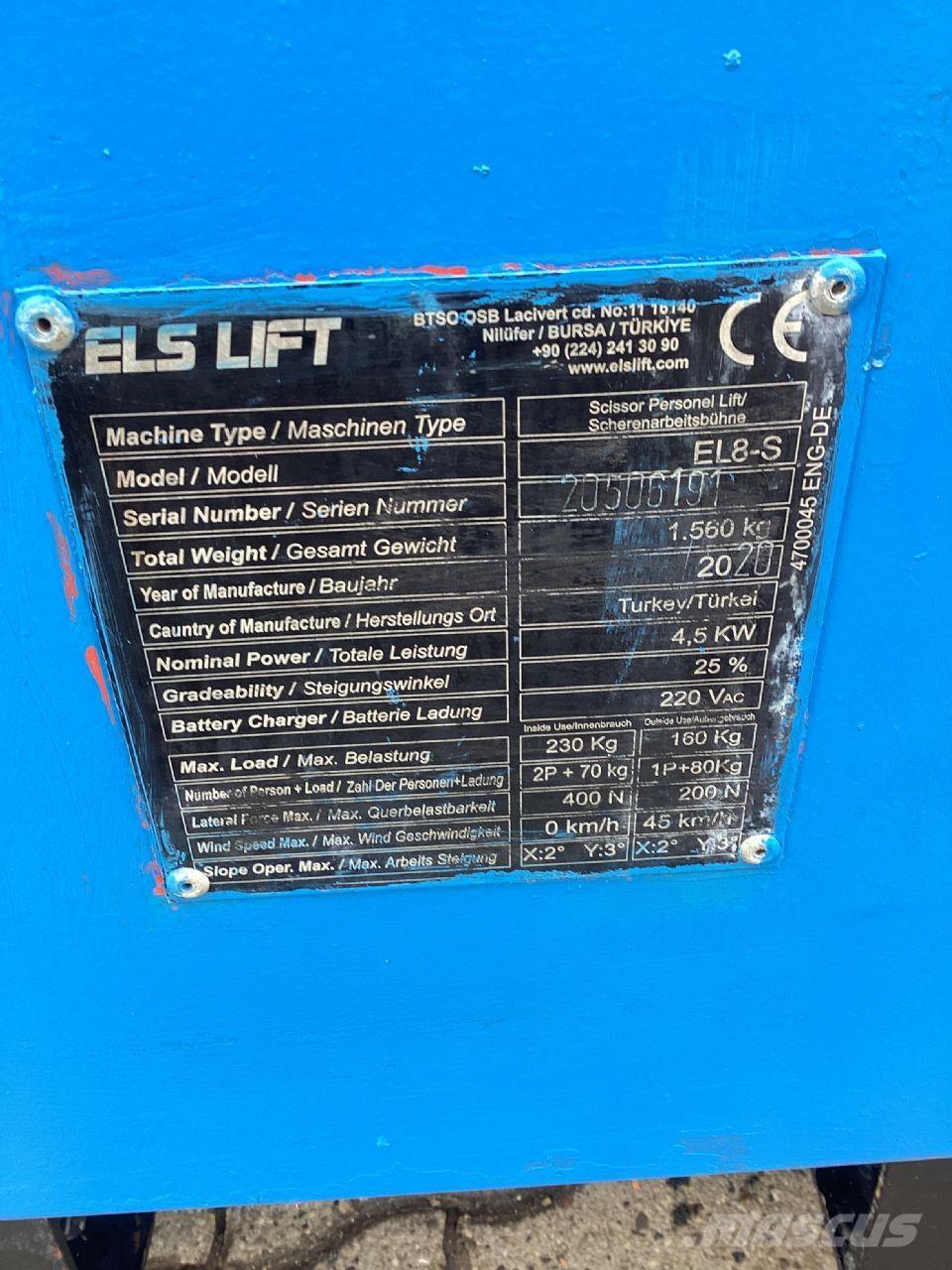 ELS LIFT EL8-S Platforme foarfeca