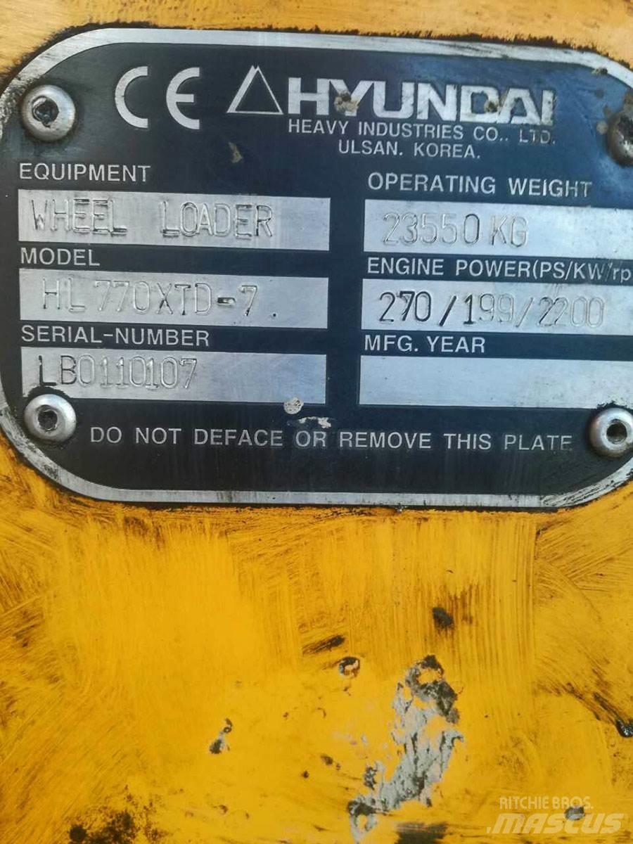 Hyundai HL770XTD-7 Incarcator pe pneuri