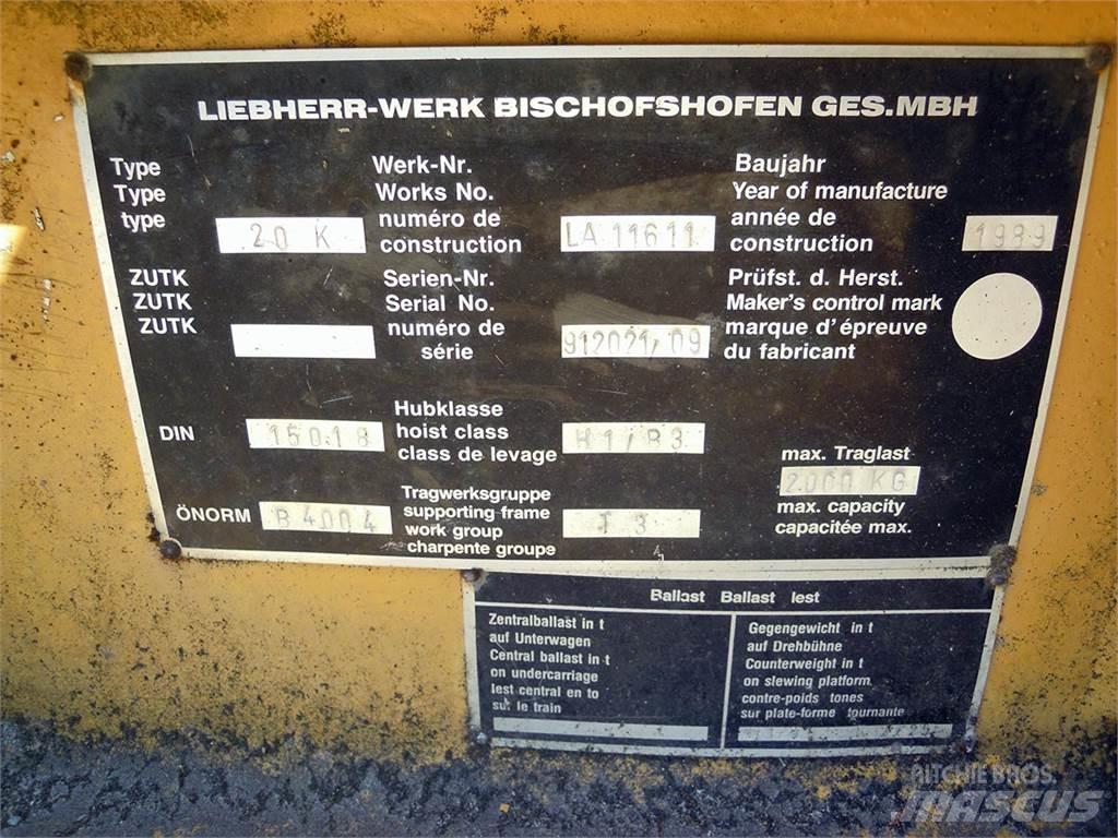 Liebherr 20K Macarale turn