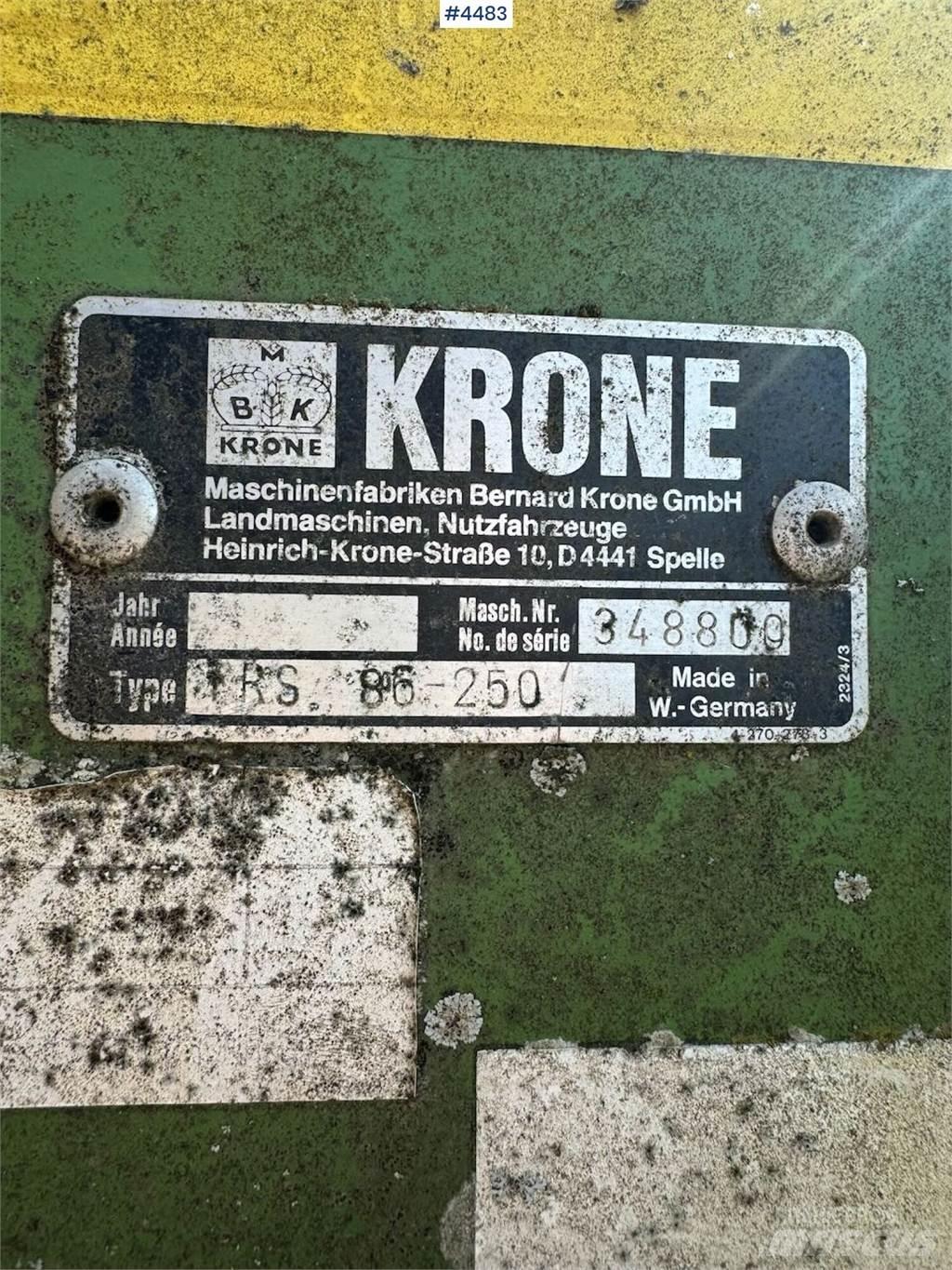 Krone TRS 86 Alte masini si accesorii de cultivat