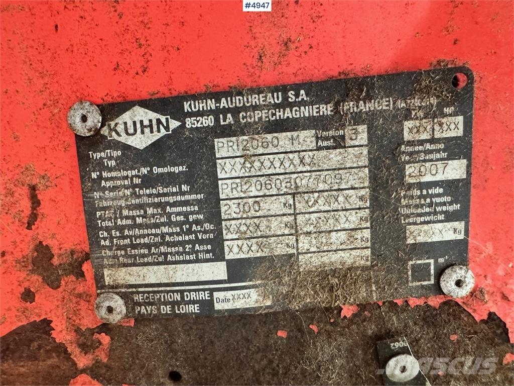 Kuhn PRI2060 Alte echipamente pentru recoltat