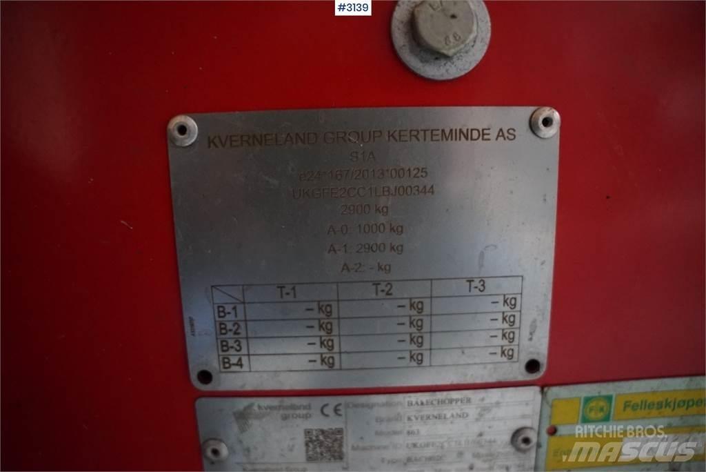 Kverneland 863 Alte echipamente pentru nutret