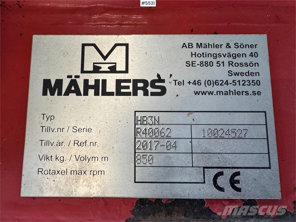 Mählers HR3N Lame pentru dezapezire si pluguri