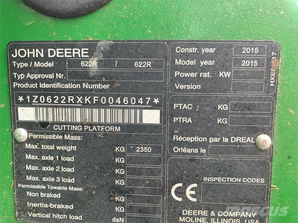 John Deere W660 HM Combine de secerat