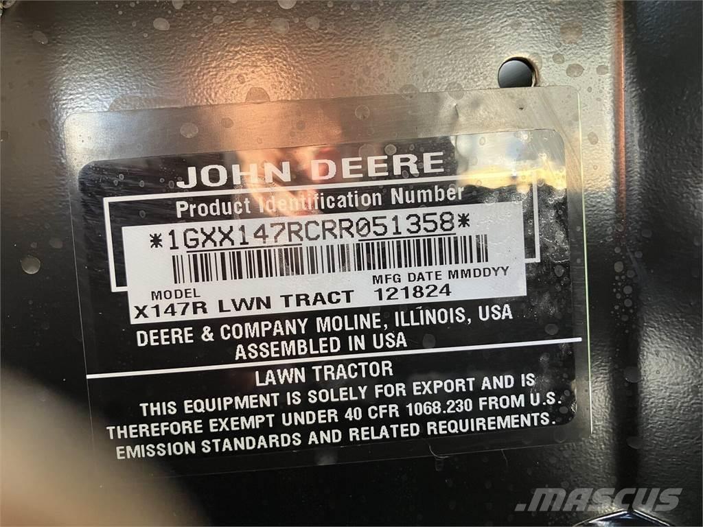 John Deere X 147R Utilaje întreţinere terenuri - Altele