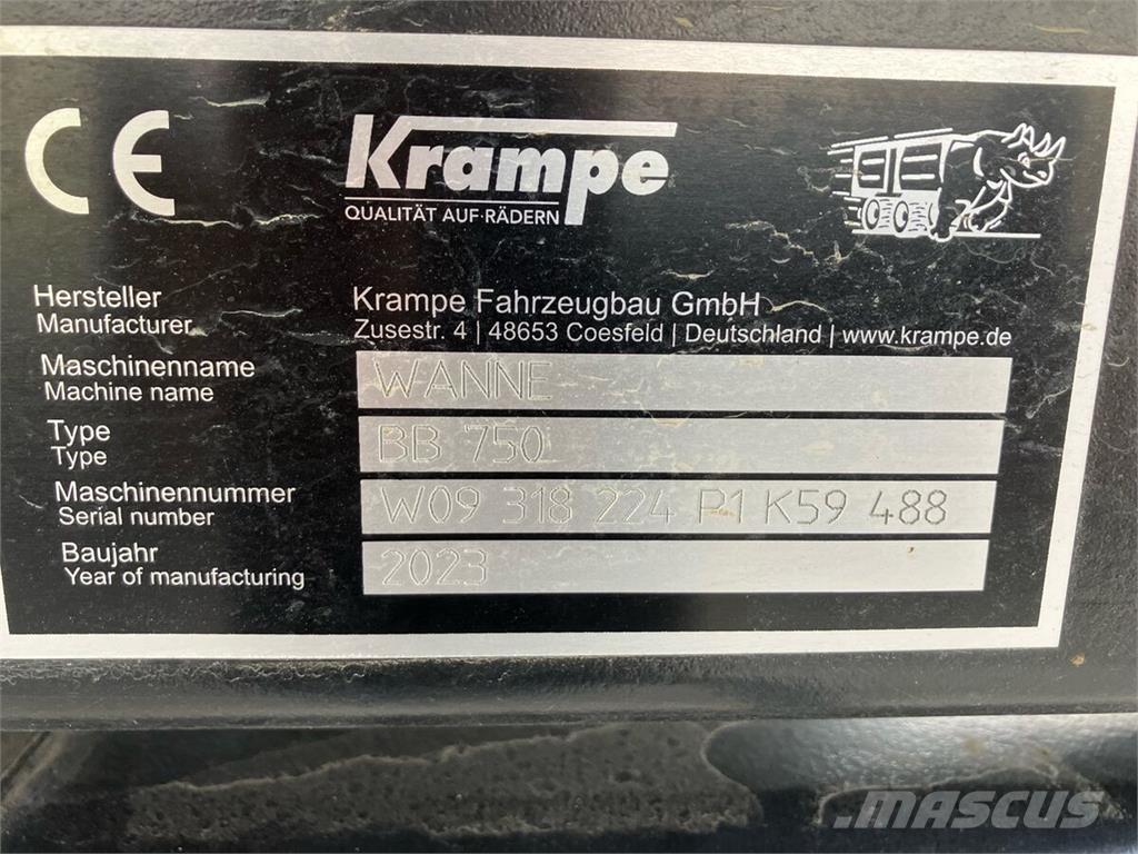 Krampe BigBody 750 Remorci rabatabile