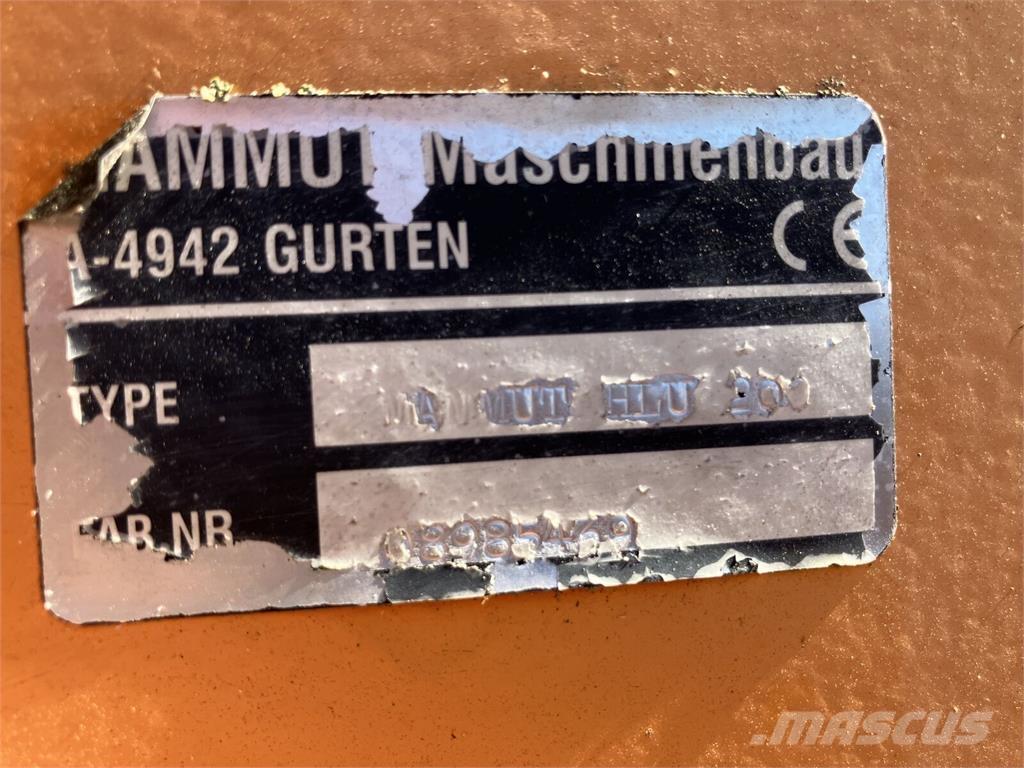 Mammut HLU 200 Accesorii încarcatoare frontale