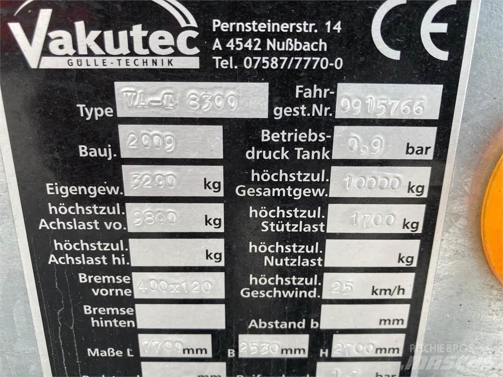  Vakutec VA-T 8300 Ore de transport în forma lichida