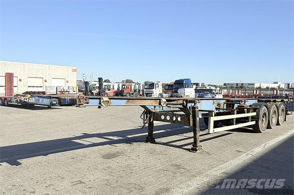 Leci Containerchassis Camion cu semi-remorca cu incarcator