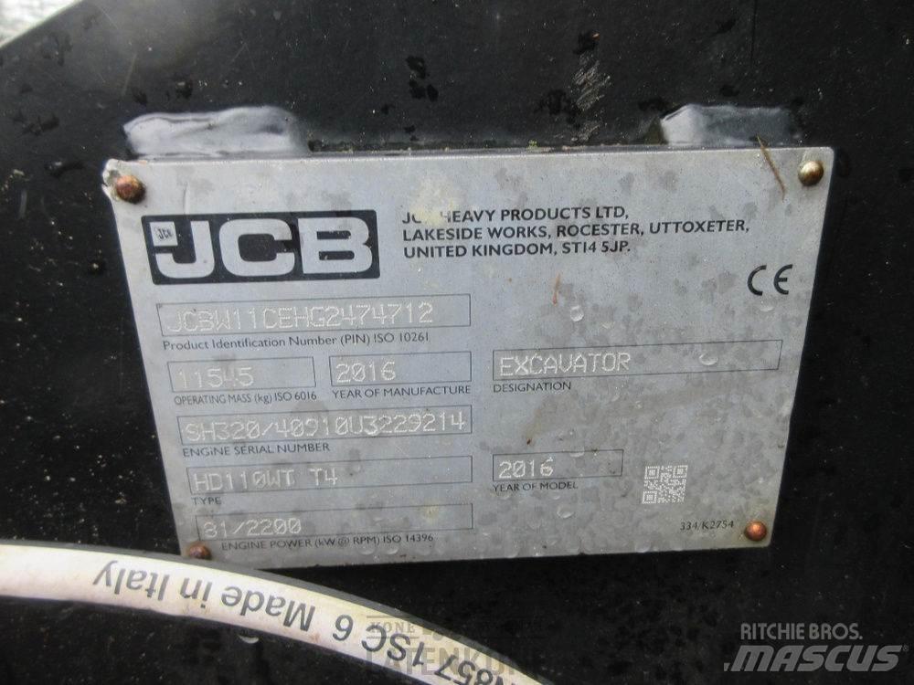 JCB Hydradig HD110W Excavator amfibiu