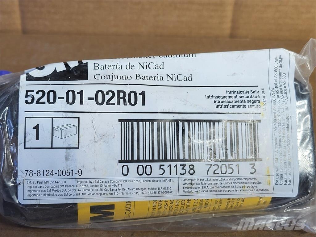  3M 520-01-02R01 Baterii
