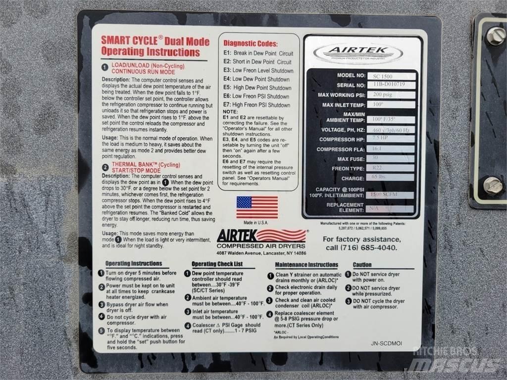 AIRTEK SC 1500 Uscatoare cu aer comprimat