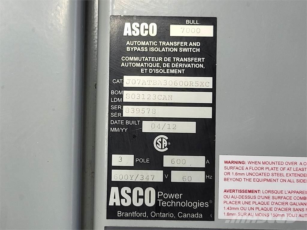 Asco J07ATBA30600R5XC Utilaje construcții - Altele