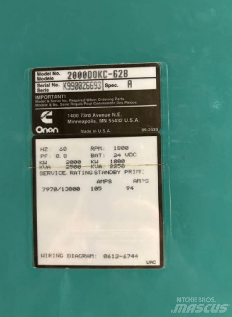Cummins 2000DQKC-628 Generatoare Diesel