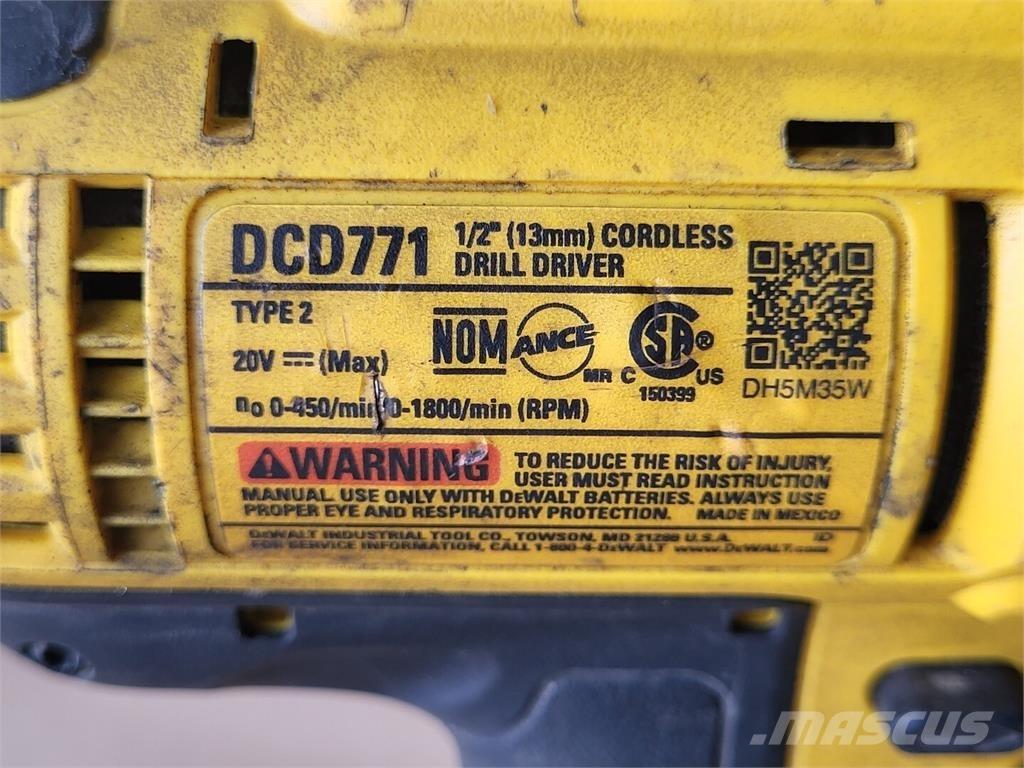 DeWalt DCD771 Utilaje construcții - Altele