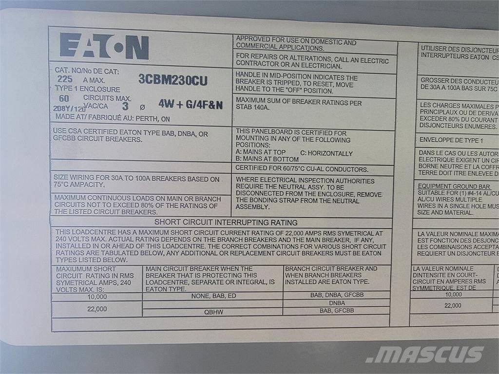 Eaton 3CBM230CU Utilaje construcții - Altele