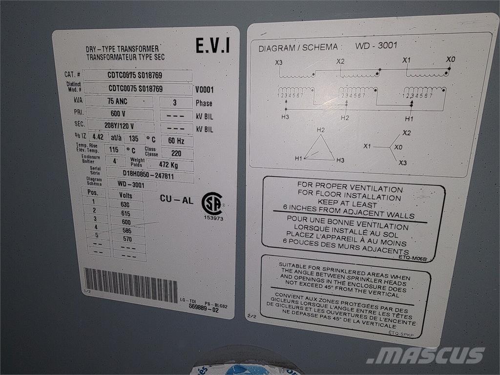 Evi CDTC0075S018769 Utilaje construcții - Altele
