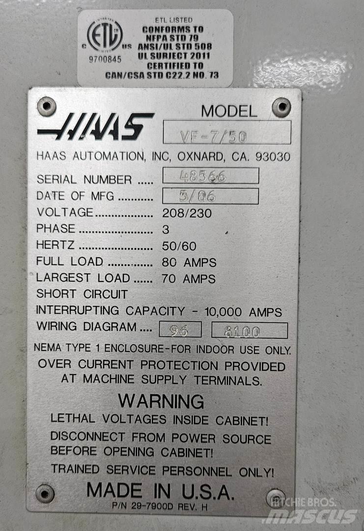 Haas VF-7/50 Utilaje construcții - Altele