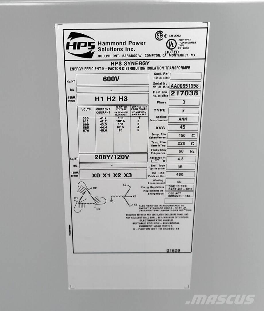  HAMMOND 217038 Utilaje construcții - Altele