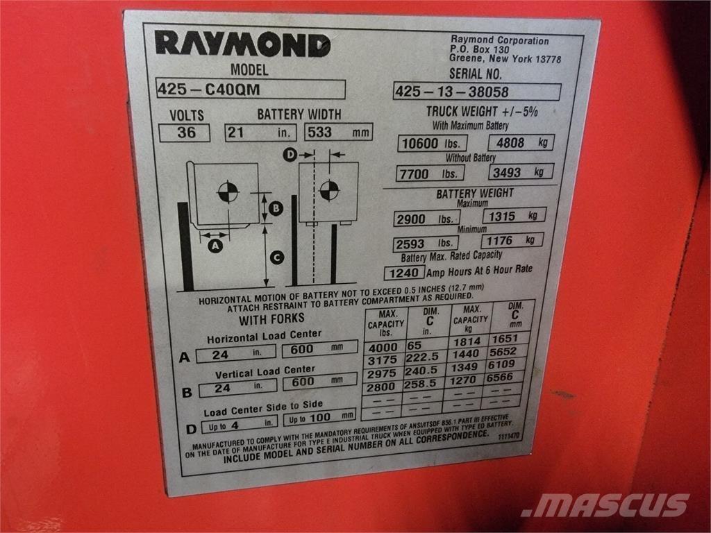 Raymond 425-C40QM Utilaje construcții - Altele