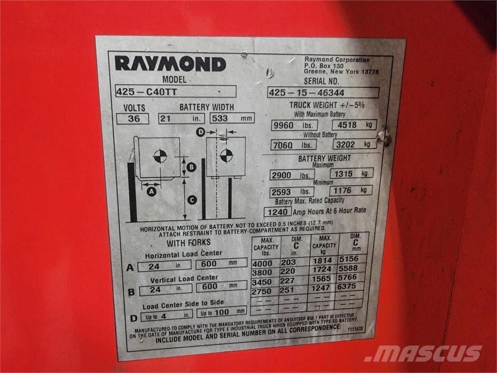 Raymond 425-C40TT Utilaje construcții - Altele