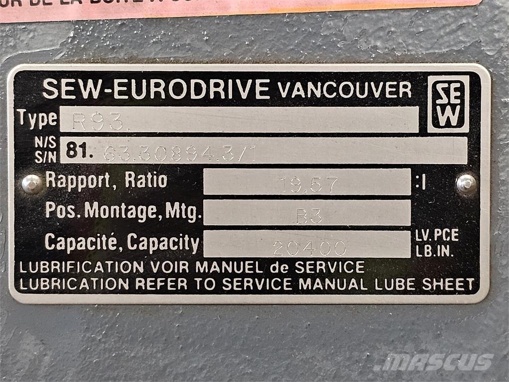  SEW-EURODRIVE R93 Utilaje construcții - Altele