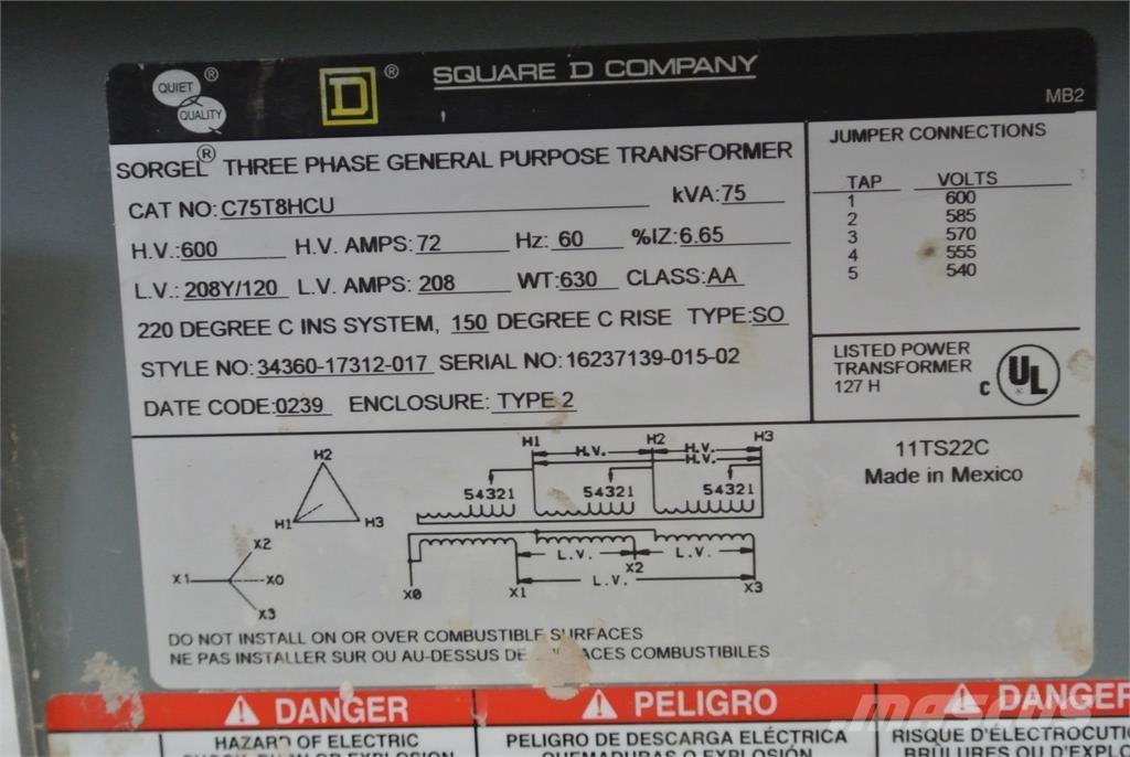  SQUARE D C75T8HCU Utilaje construcții - Altele