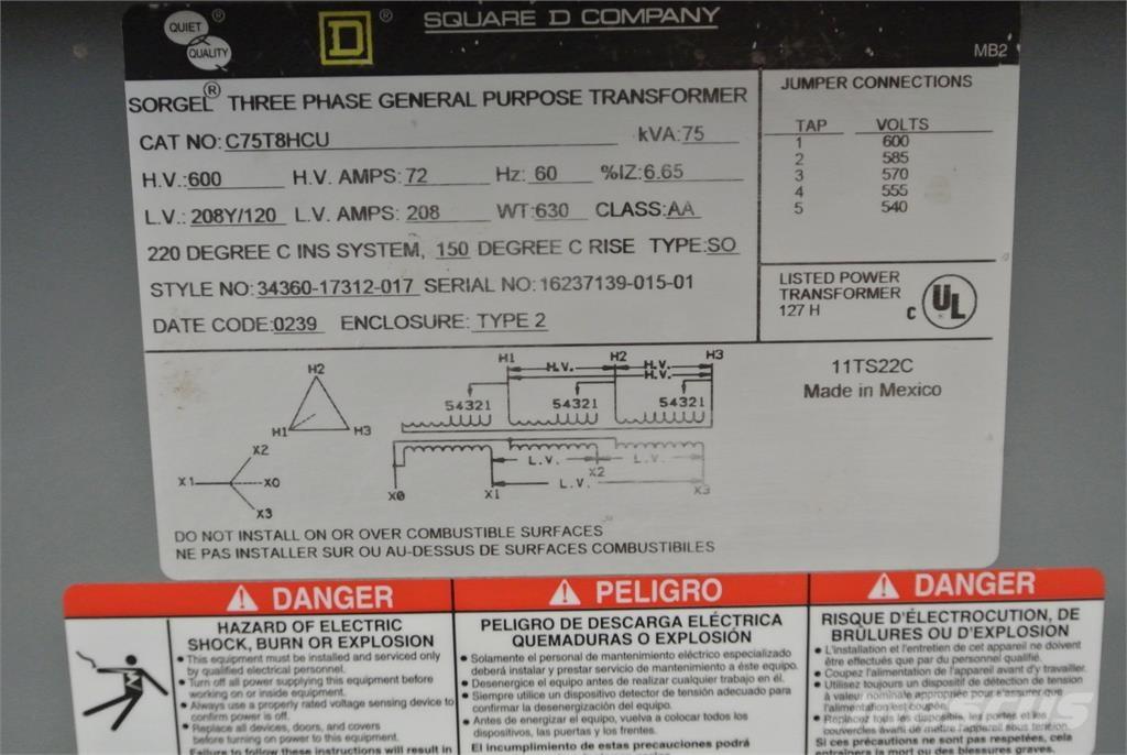  SQUARE D C75T8HCU Utilaje construcții - Altele