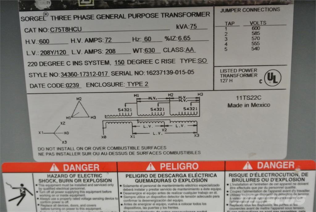 SQUARE D C75T8HCU Utilaje construcții - Altele