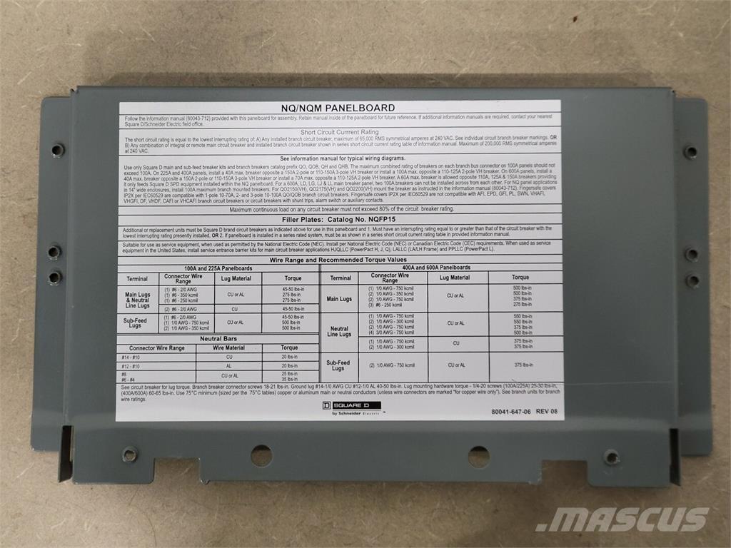  SQUARE D NQ6RDE Utilaje construcții - Altele
