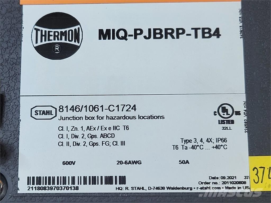  THERMON MIQ-PJBRP-TB4 Utilaje construcții - Altele