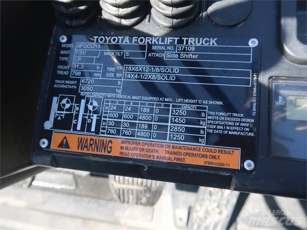 Toyota 8FGCU18 Utilaje construcții - Altele