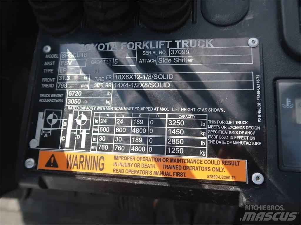 Toyota 8FGCU18 Utilaje construcții - Altele