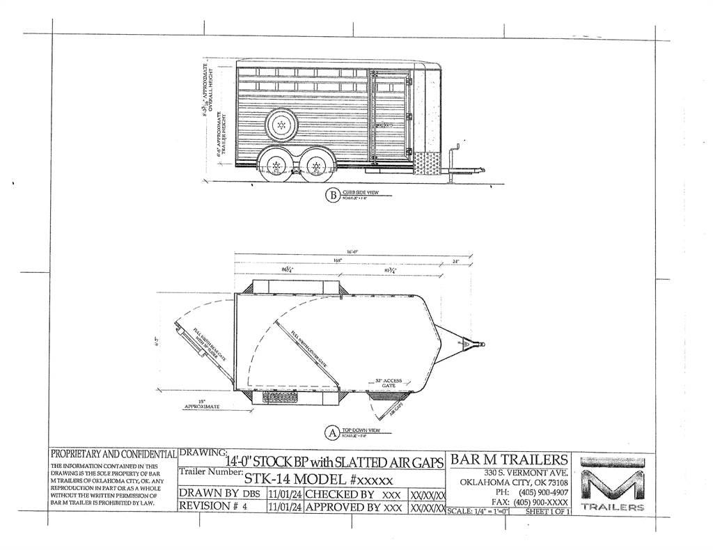BAR-M STK-14 Remorci transport animale