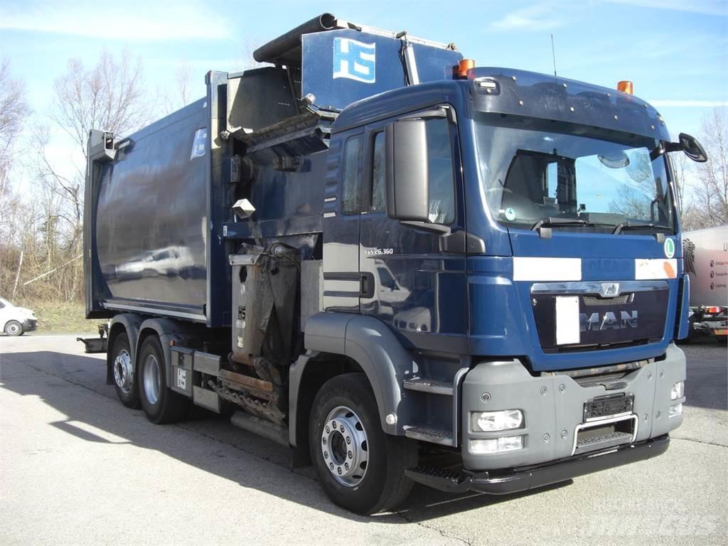 MAN 26360FNLL / RECHTSGEST. Camion de deseuri