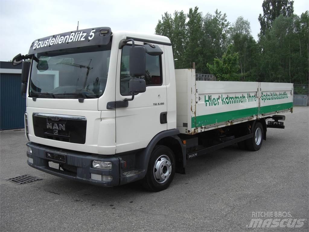 MAN 8180L Camioane platforma/prelata