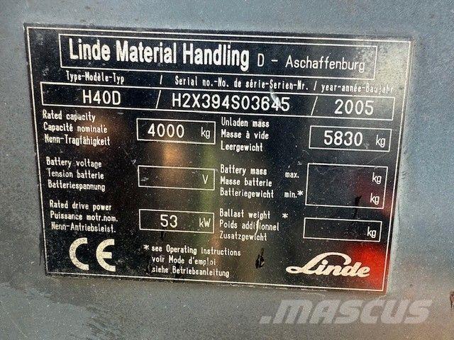 Linde H 40 D Stivuitor diesel