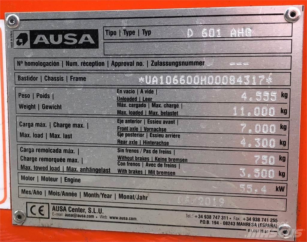 Ausa D601AHG Minitractor de teren