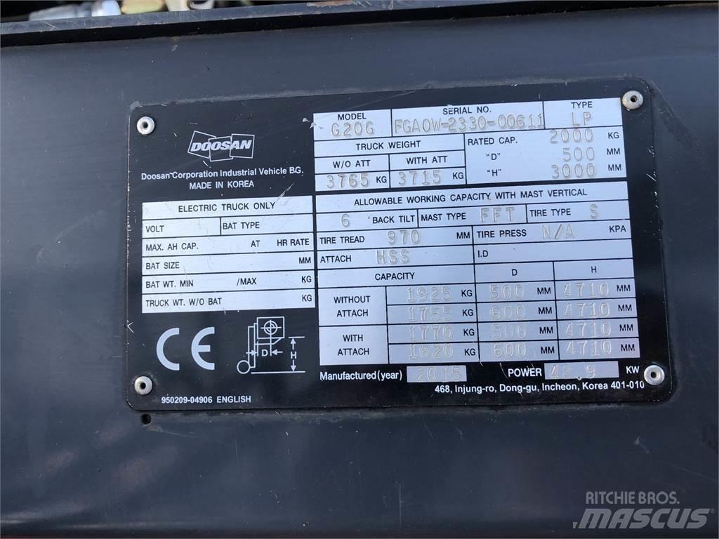 Doosan G20GX Strivuitoare-altele