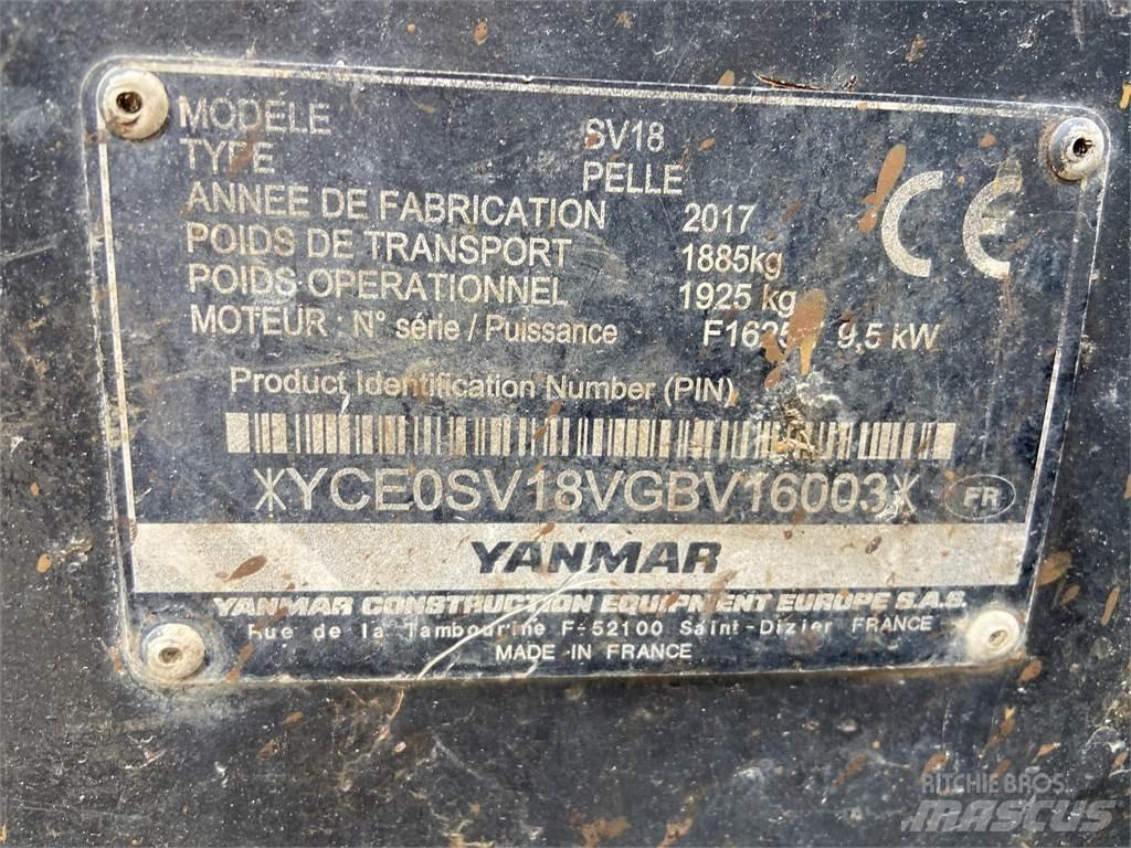 Yanmar SV18 Mini excavatoare < 7t