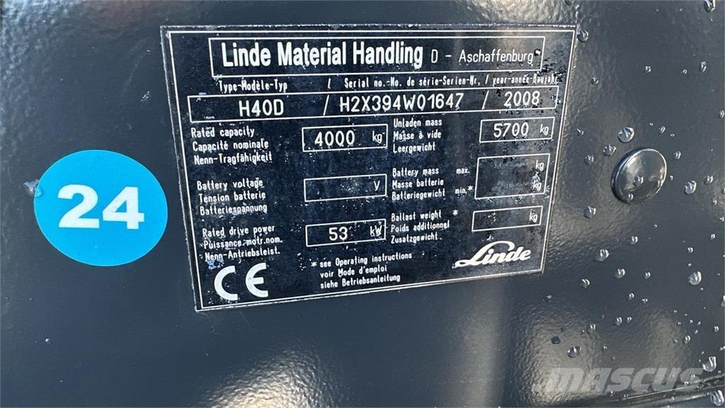 Linde H40D Stivuitor diesel