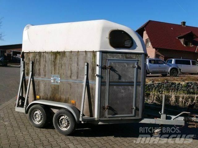  Holz Poly 2 Pferde Remorci transport animale