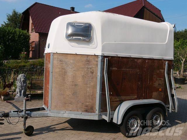  Holz Poly 2 Pferde Remorci transport animale