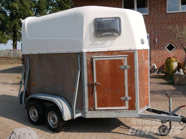  Holz Poly 2 Pferde Remorci transport animale