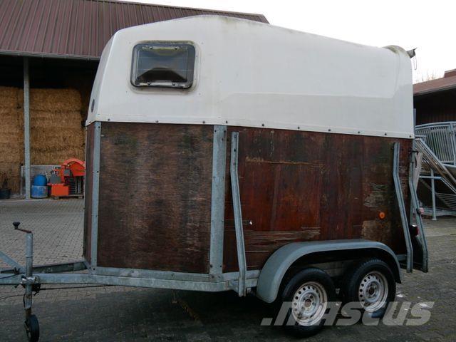  Holz Poly 2 Pferde Remorci transport animale